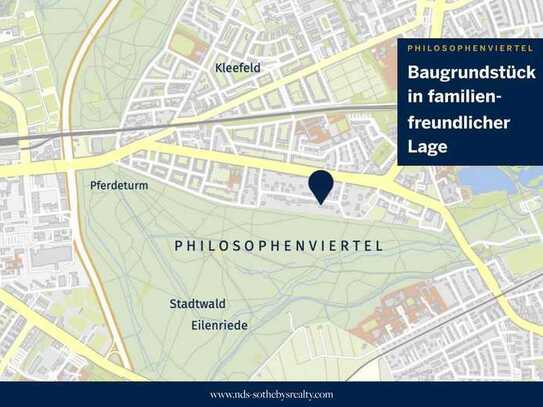 Philosophenviertel: Baugrundstück mit Planung direkt an der Eilenriede