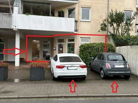 kleine Gewerbeeineinheit als Büro oder Ladengeschäft mit 2 Parkplätzen zu vermieten