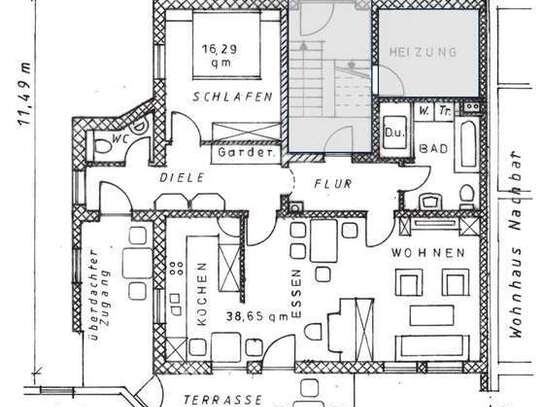 Großzügige 2-Zimmer-Terrassenwohnung in Rottenburg a. d. Laaber