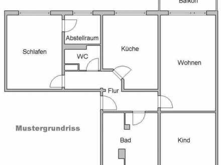 93qm große 3-Raum-Wohnung mit Aufzug, PKW-Stellplatz, BW und Dusche! Bezug ab 12.04.2024 möglich!