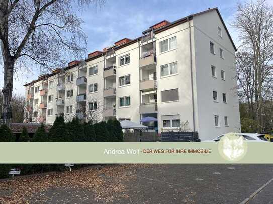 Waldrandlage Sprendlingen - schön geschnittene 2 Zi.- Wohnung mit Süd-Loggia und PKW Stellplatz