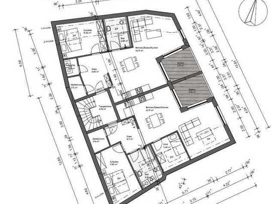 Erstbezug mit Balkon: Stilvolle 2-Raum-Dachgeschosswohnung mit luxuriöser Innenausstattung in Worms