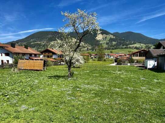 Baugrundstück mit Panoramablick in Unterammergau