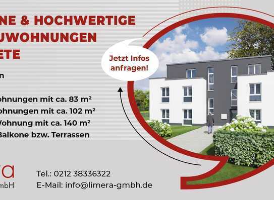 Exklusive 4-Raum-Neubauwohnung mit gehobener Ausstattung