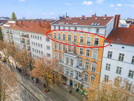 Wohnen im Prenzlauer Berg: stilvoller Altbau, 6 Zimmer mit 217 m² in der Kastanienallee (bezugsfrei)