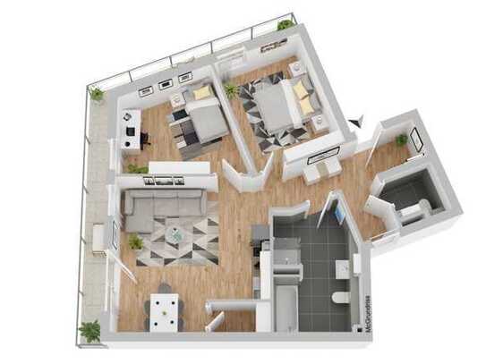 *NEUBAU Erstbezug* - Traumwohnung! Modern & faszinierend, mit zwei Dachterrassen