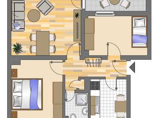 Demnächst frei! 3-Zimmer-Wohnung in Herne Horsthausen, Besichtigungen ab dem 1.2. möglich