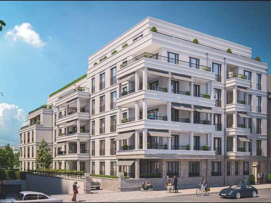 Zentral in Düsseldorf: Hochwertige Neubauwohnung mit West-Terrasse und TG-Stellplatz