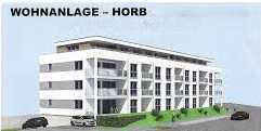 Neubau - 2-Zimmer-EG-Wohnung - gehobene Innenausstattung mit Terrasse und EBK in Horb a. N.