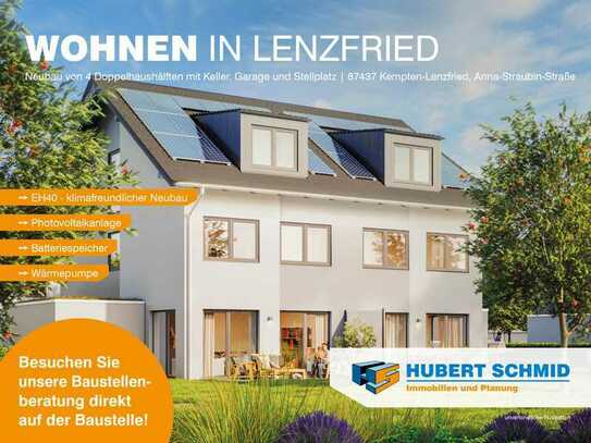 Wohnen in Lenzfried - Neubau von 4 Doppelhaushälften und 12 Reihenhäusern