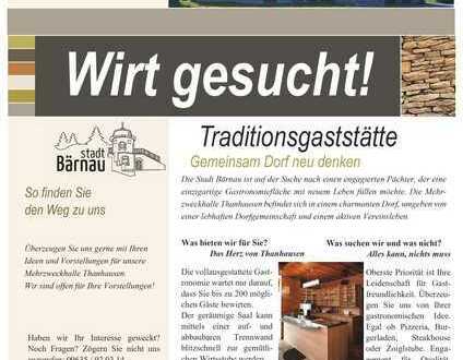 Traditionsgaststätte sucht Wirt