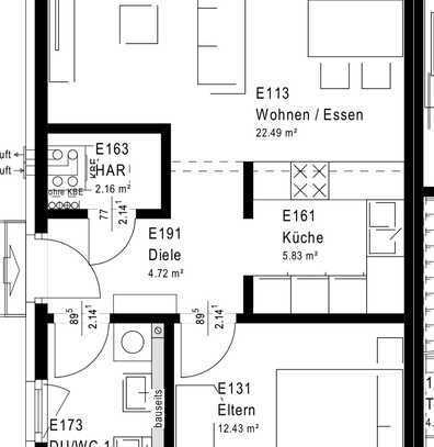 Stilvolle 2-Raum-Wohnung mit Einbauküche in Rechtenstein