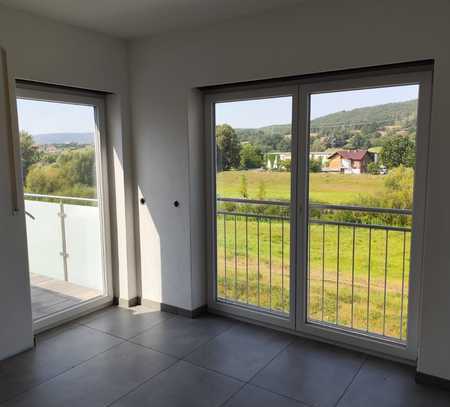 große, geräumige 4-Zimmer-Neubauwohnung mit Balkon und herrlichem Blick auf den Main