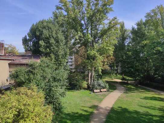 Sonnige Altbauwohnung: 3 Zimmer an ruhiger Fahrradstraße mit grünem Innenhof