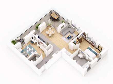 Geräumiges 3-Zimmer-Apartment mit weitläufiger Terrasse und modernem Lebensstil