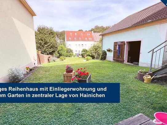 Reihenhaus mit Einliegerwohnung und großem Garten in zentraler Lage von Hainichen