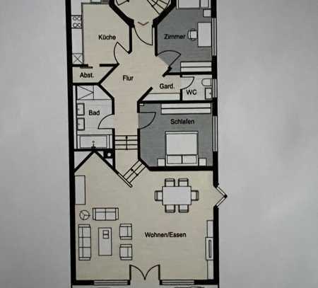 Exklusive 3-Zimmer-Wohnung mit EBK in Stuttgart-Möhringen