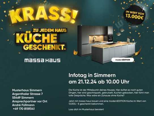 !!! Musterhaus Besichtigung am 21.12.24 von 10 bis 17Uhr in 55469 Simmern Argenthaler Str. 7 !!!