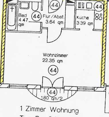 1 Zimmer-App. Kapitalanlage - PROV.FREI - sonnig, ruhig, 2. OG in Mü- Moosach