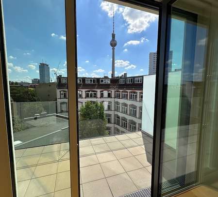 Wohnen mit Blick auf den Fernsehturm am Hackeschen Markt