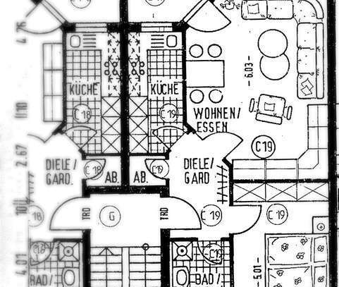 Schöne 2-Zimmer-Wohnung mit Balkon und Einbauküche in Sangerhausen