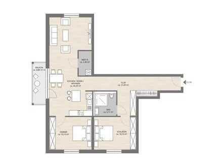 Moderne 3-Zimmer-Wohnung mit kleinem Balkon in Speyer Süd!