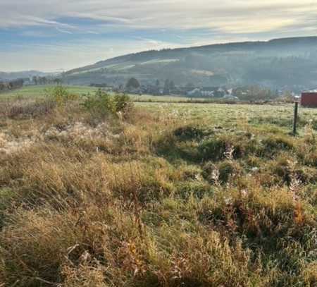 **Baugrundstück in Randlage mit herrlichem Weitblick, grenznah zu Nordrhein-Westfalen**