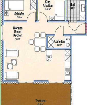 Erdgeschosswohnung mit 93 m² Wohnfläche in Laer!