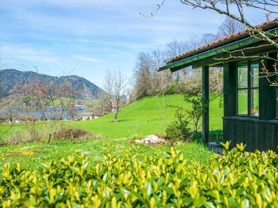 Einzigartige Gelegenheit. Seeblick und Bergpanorama in Schliersee.