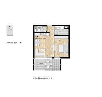 2-Zimmer Neubauwohnung mit Balkon