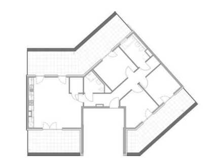 Große 4- Zimmer-Dachgeschosswohnung mit 3 Terrassen - Erstbezug im Neubauobjekt - Bitte alle Hinwei