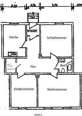 Modernisierte 3-Zimmer-Wohnung im Reihenhausstil in Alfeld OT Godenau