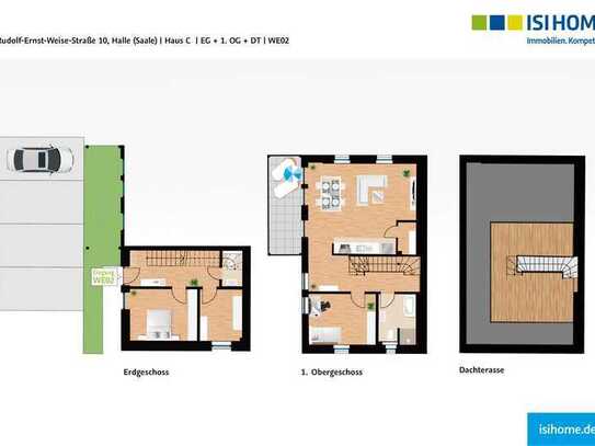 4-Zimmer-Wohnung mit Dachterrasse im ''Markthof Carré'' - WE18