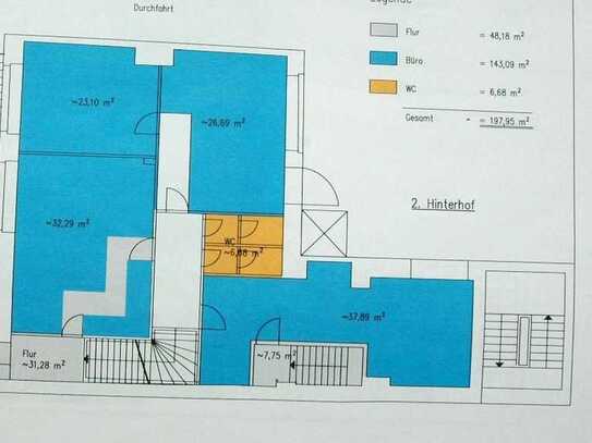 Schöne zentrale Erdgeschossetage für Werkstatt, Büro, Produktion ca 161 qm