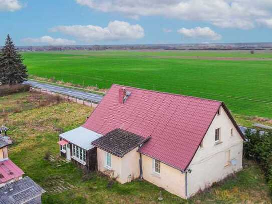 Wohnen inkl. Schuppen mit Garten in Feldrandlage bei Pasewalk