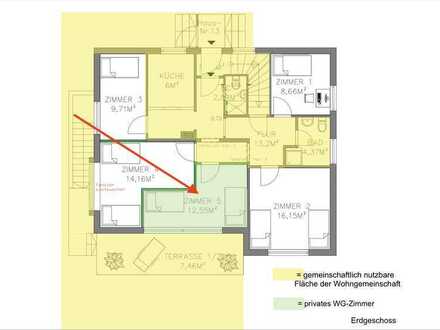 modernes Wohnen im Grünen & nur 40 min nach München - möbl. WG-Zimmer in hochwertigem WG-Haus