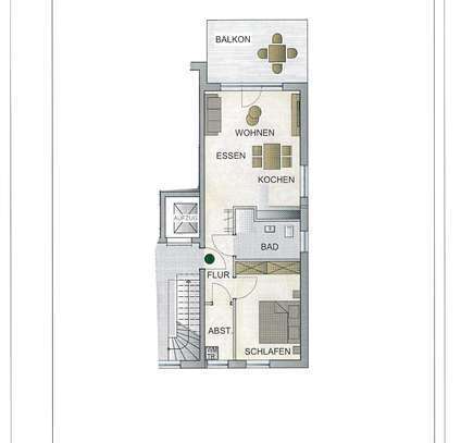 Stilvolle 2-Raum-Wohnung mit gehobener Innenausstattung mit Balkon und EBK in Cleebronn