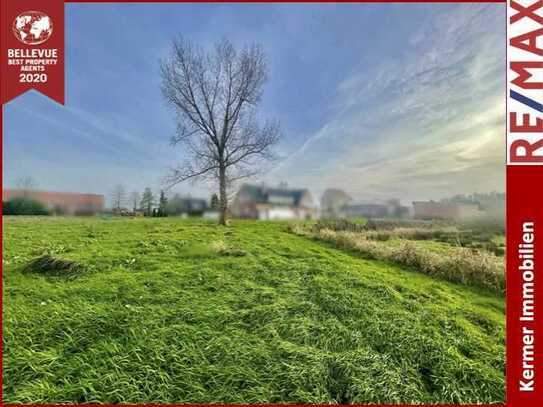 Tolles Baugrundstück mit freiem Blick in Felder