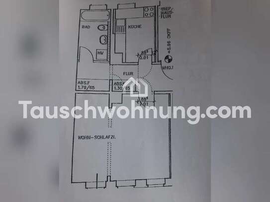 Tauschwohnung: 1 Zimmer Wohnung Nähe Eisi