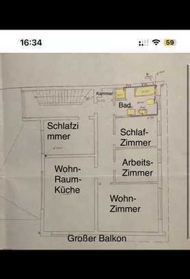 Große Etagenwohnung auf dem Götscher Weg