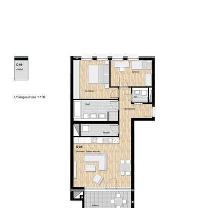 3-Zimmer Neubauwohnung mit Balkon