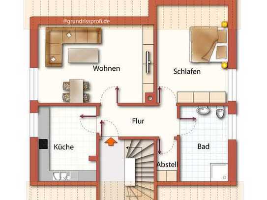 HOLZWICKEDE: ATTRAKTIVE DG-WOHNUNG - FÜR MAX. 2 PERS. - RUHIG+GRÜN