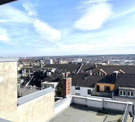 Dachgeschosswohnung mit Blick über Aachen