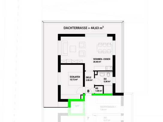 Bernhardstraße, Höllstein - 2 Zi. Wohnung 8: Dachgeschoss