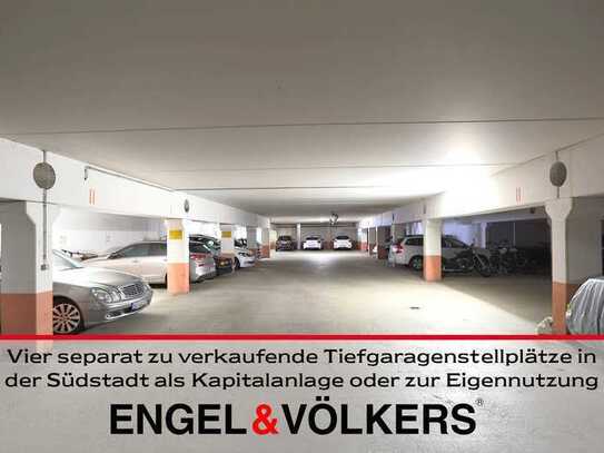 4 separat zu verkaufende Tiefgaragenstellplätze in der Südstadt als Kapitalanlage / Eigennutzung