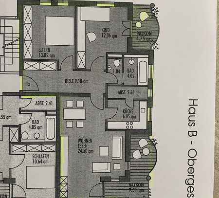 Geschmackvolle, gepflegte 3-Zimmer-Wohnung mit Einbauküche in Gilching