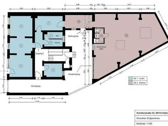 Direkt vom Eigentümer - Laden/ Büro + neu ausgebaute Remise im Paulusviertel zu vermieten