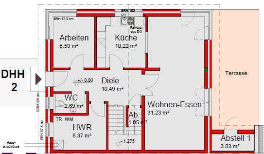 Energieeffiziente-Doppelhaushälfte mit gehobener Innenausstattung in Wetschen