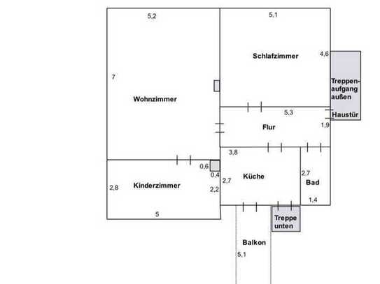 Helle 3-Zimmer-Wohnung in Nortorf