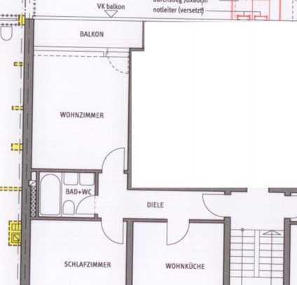 Stilvoll möblierte 2-Zimmer-Wohnung mit Balkon und Einbauküche in Düsseldorf